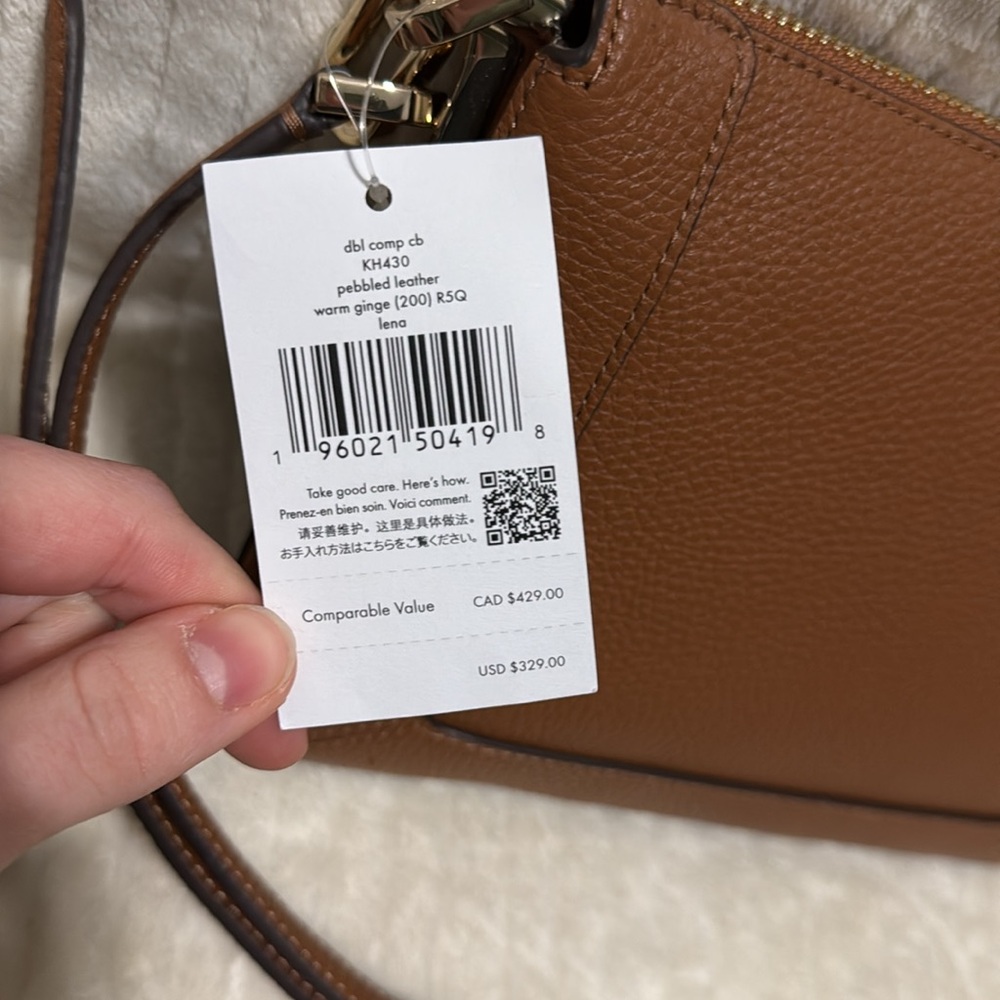 Kate Spade Warm Ginge Pebbled Leather Crossbody Bag - Picture 14 of 14